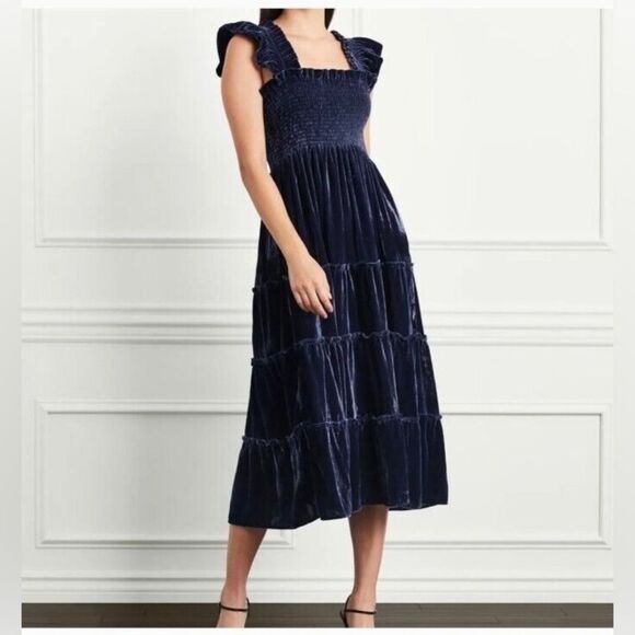 Hill House Velvet Ellie Nap Dress NWT - Picture 2 of 11